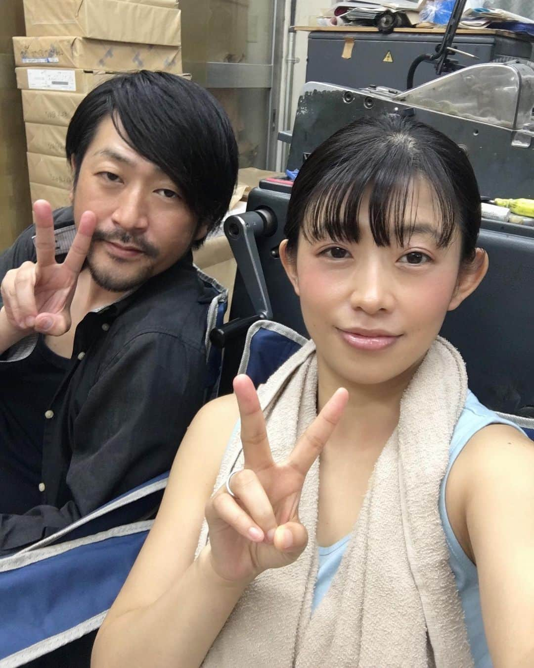 範田紗々さんのインスタグラム写真 - (範田紗々Instagram)「昨日、クランクアップしましたー♫ #ホームジャックペンタグラム #越坂康史監督 #安藤ヒロキオ #範田紗々」7月1日 9時48分 - handa_sasa