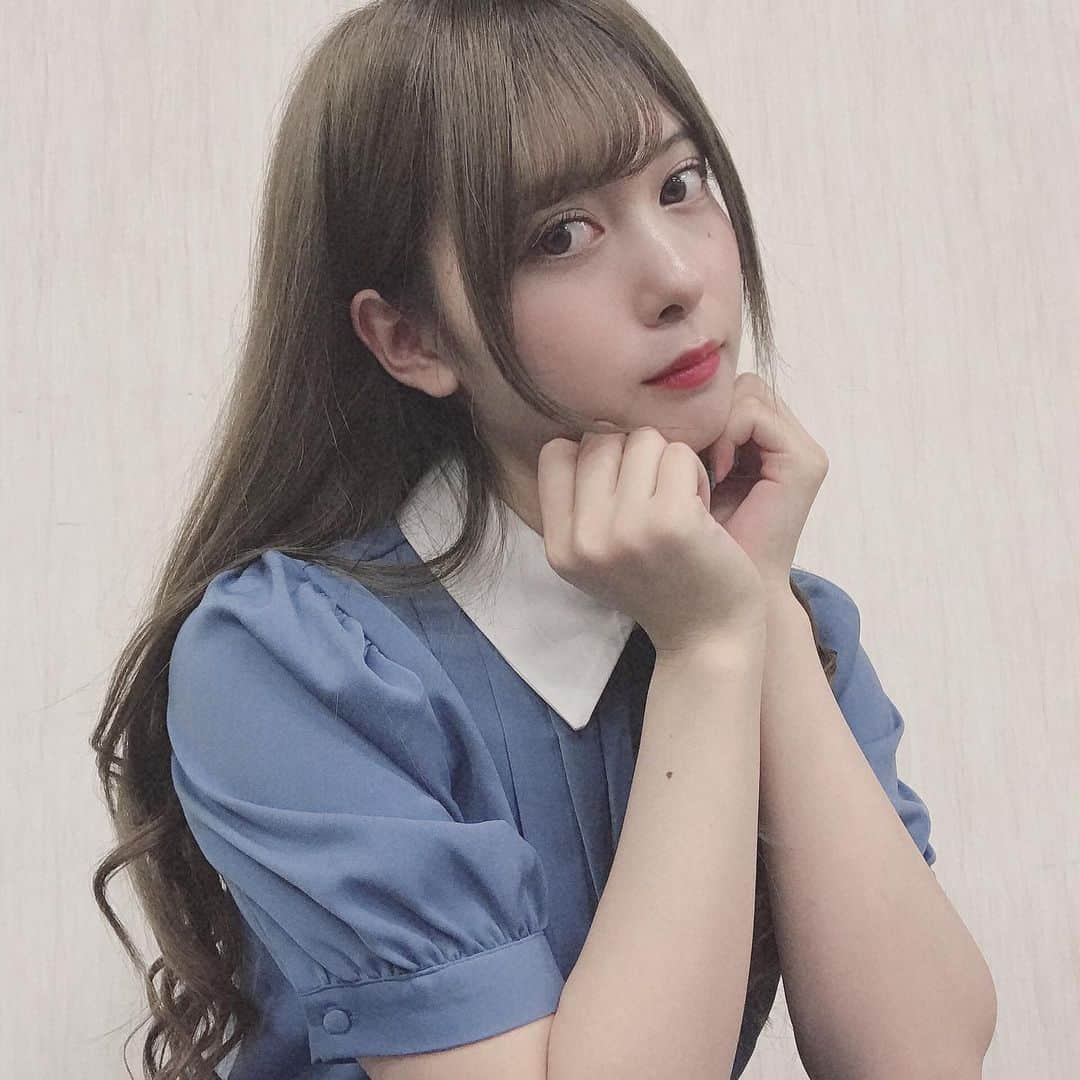 羽島めいさんのインスタグラム写真 - (羽島めいInstagram)「私たちのワンピース。👗 #神宿 #羽島めい #原宿 #私服 #レベッカブティック #青ワンピ #ファッション」7月1日 21時00分 - mei__kmyd