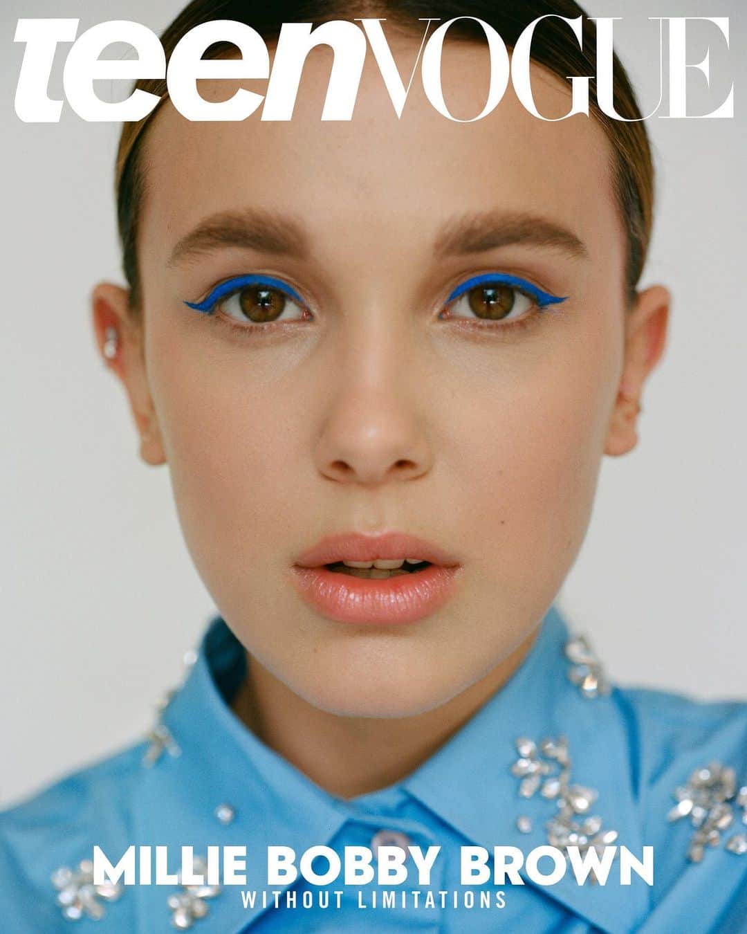 Teen Vogueさんのインスタグラム写真 - (Teen VogueInstagram)「Does our July/August 2019 cover star need any introduction? Ahead of her third season on @Netflix's #StrangerThings, @milliebobbybrown gets candid about fame and the pursuit of kindness (link in bio). 📸: ​@ronanksm  Stylist: ​@tcarterphillips Hair: @bridgetbragerhair Make up: @kdeenihan Nails: @nailglam」7月1日 21時06分 - teenvogue