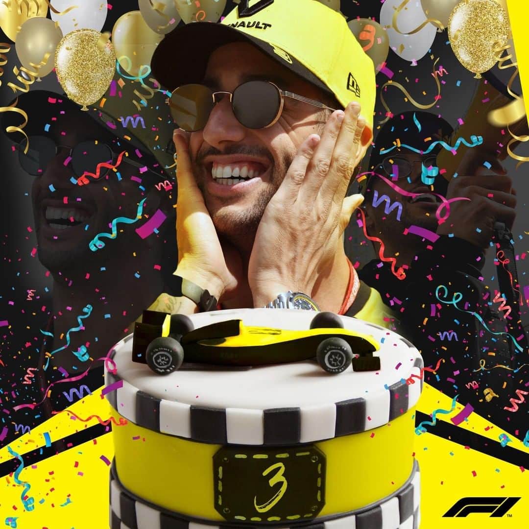 F1さんのインスタグラム写真 - (F1Instagram)「Happy Birthday to the one and only Danny Ric! 🎂 . #F1 #Formula1 #DanielRicciardo #HappyBirthday @danielricciardo @renaultf1team」7月1日 21時14分 - f1