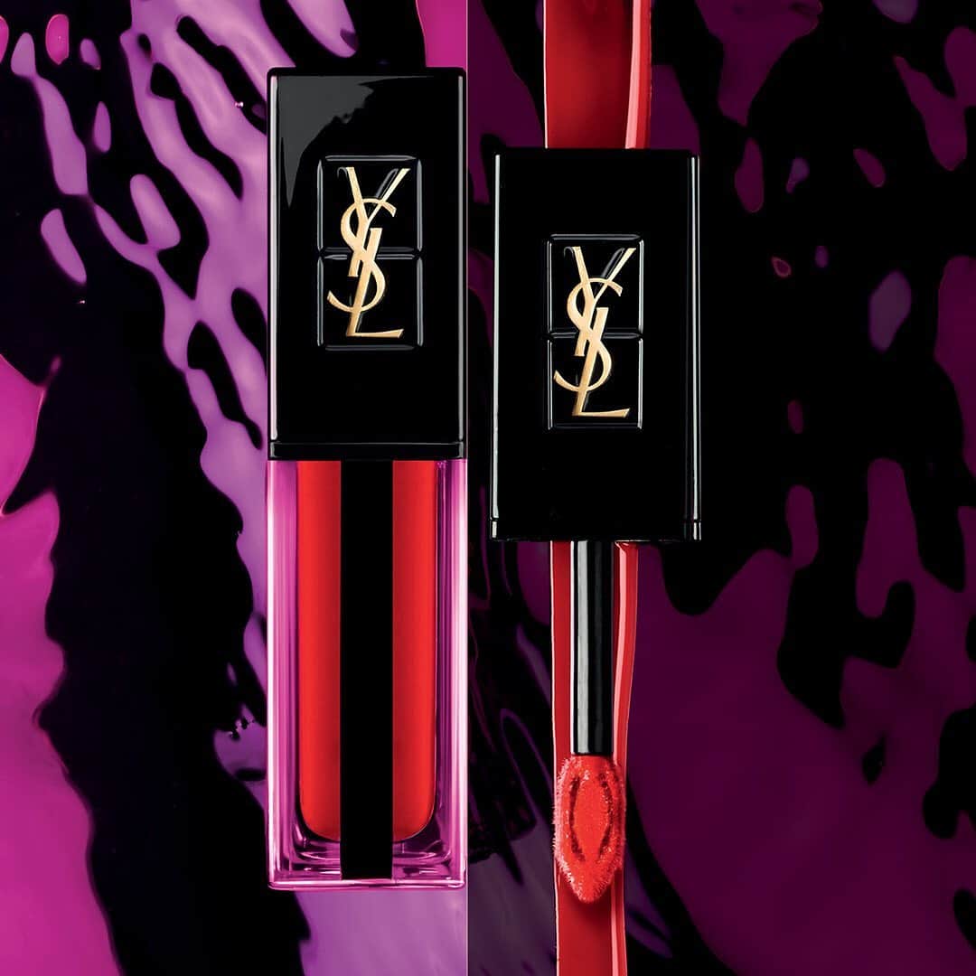 Yves Saint Laurent Beautyさんのインスタグラム写真 - (Yves Saint Laurent BeautyInstagram)「Two swipes to dive into a richer, deeper lustre. VERNIS À LÈVRES WATER STAIN in N°618 WET VERMILLION (link in bio) #yslbeauty #waterstain #diveincolour」7月1日 21時08分 - yslbeauty