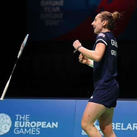 カースティ・ギルモアさんのインスタグラム写真 - (カースティ・ギルモアInstagram)「European Games Silver 🥈 Mixed emotions from this week. Played some of my best badminton but couldn't get that gold. Love standing on the podium with these ladies 🙌🏼 Minsk you've been great. Time for a couple of days off and then preparing for Russian Open. Thanks for all the support this week ♥️ • • • • • #badminton #minsk #belarus #europeangames #silver #podium #home #russia #greatbritain #teamgb #runnerup #scotland」7月1日 13時51分 - kirstygilmourr