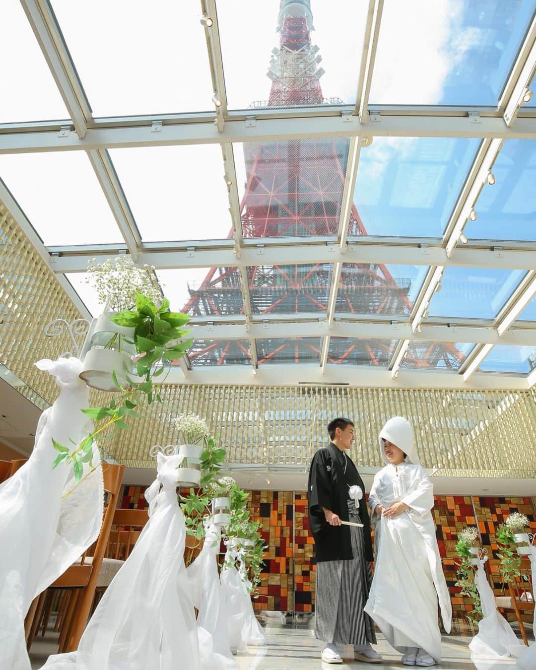 東京タワーの麓の結婚式のグルメインスタ