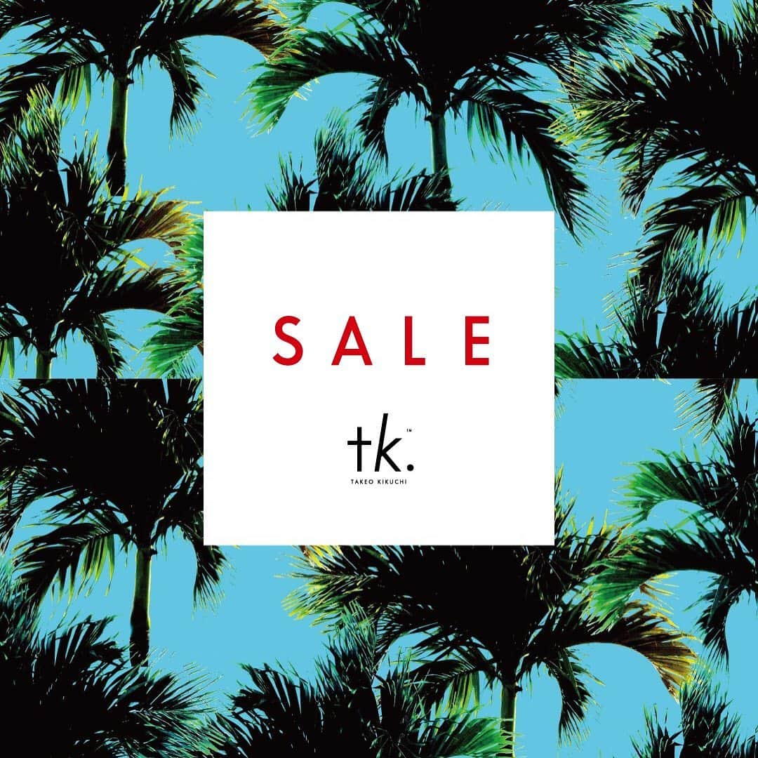 tk.TAKEO KIKUCHIさんのインスタグラム写真 - (tk.TAKEO KIKUCHIInstagram)「<information>﻿﻿ summer SALE 2019 開催中！﻿﻿ ﻿﻿ 春夏アイテムがお得に買える夏のセールがスタート！﻿﻿ 是非お近くのtk.TAKEO KIKUCHI店舗にお越しください！﻿﻿ オフィシャルサイト、ZOZOTOWN等でも同時開催中！﻿﻿ ﻿﻿ ※一部日程が異なる店舗がございます。﻿﻿ 詳細は店舗へ直接お問い合わせください。﻿﻿ ﻿﻿ 【日程が異なる店舗】﻿﻿ 京都藤井大丸店、なんばマルイ店、大阪ルクア店、天王寺ミオ店、新宿ルミネエスト店、立川ルミネ店、静岡パルコ店、仙台パルコ店  詳しくは @tk.takeokikuchi_official  から オフィシャルサイトをチェック！  #tkTAKEOKIKUCHI #tk #takeokikuchi #WORLD  #japan #tokyo #fashion #style #ootd #2019 #ティーケータケオキクチ #タケオキクチ #ワールド  #ファッション #メンズファッション#sale #セール #マルイ #夏セール #summersale」7月1日 17時06分 - tk.takeokikuchi_official