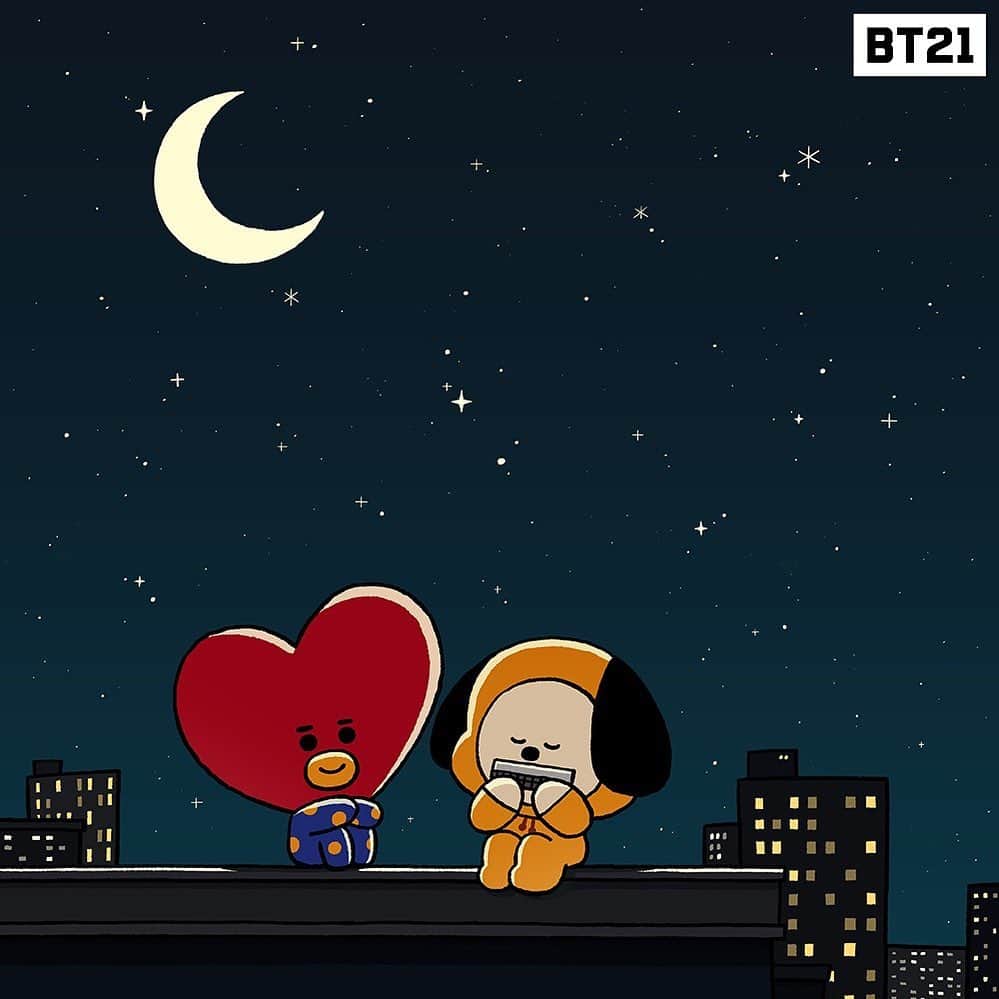 BT21 Stars of tomorrow, UNIVERSTAR!さんのインスタグラム写真 - (BT21 Stars of tomorrow, UNIVERSTAR!Instagram)「I feel ya, I feel ya 😌 #TATA #CHIMMY #FirstMeeting #BT21_UNIVERSE #BT21」7月1日 18時00分 - bt21_official