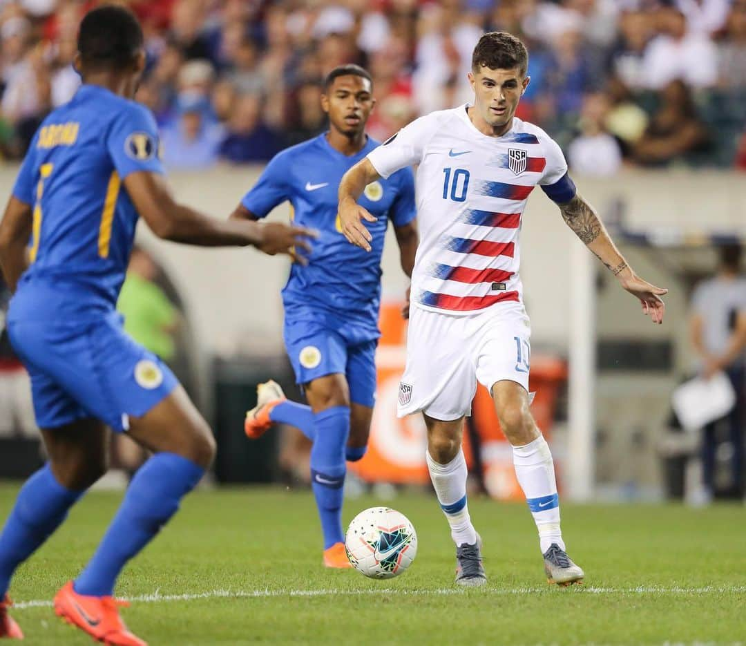 チェルシーFCさんのインスタグラム写真 - (チェルシーFCInstagram)「The USA 🇺🇸 are through to the semi-finals of the #GoldCup with help from @cmpulisic, who provided a crucial assist in the 1-0 win over Curacao in Philadelphia! 🎯 #CFC #Chelsea」7月1日 20時04分 - chelseafc