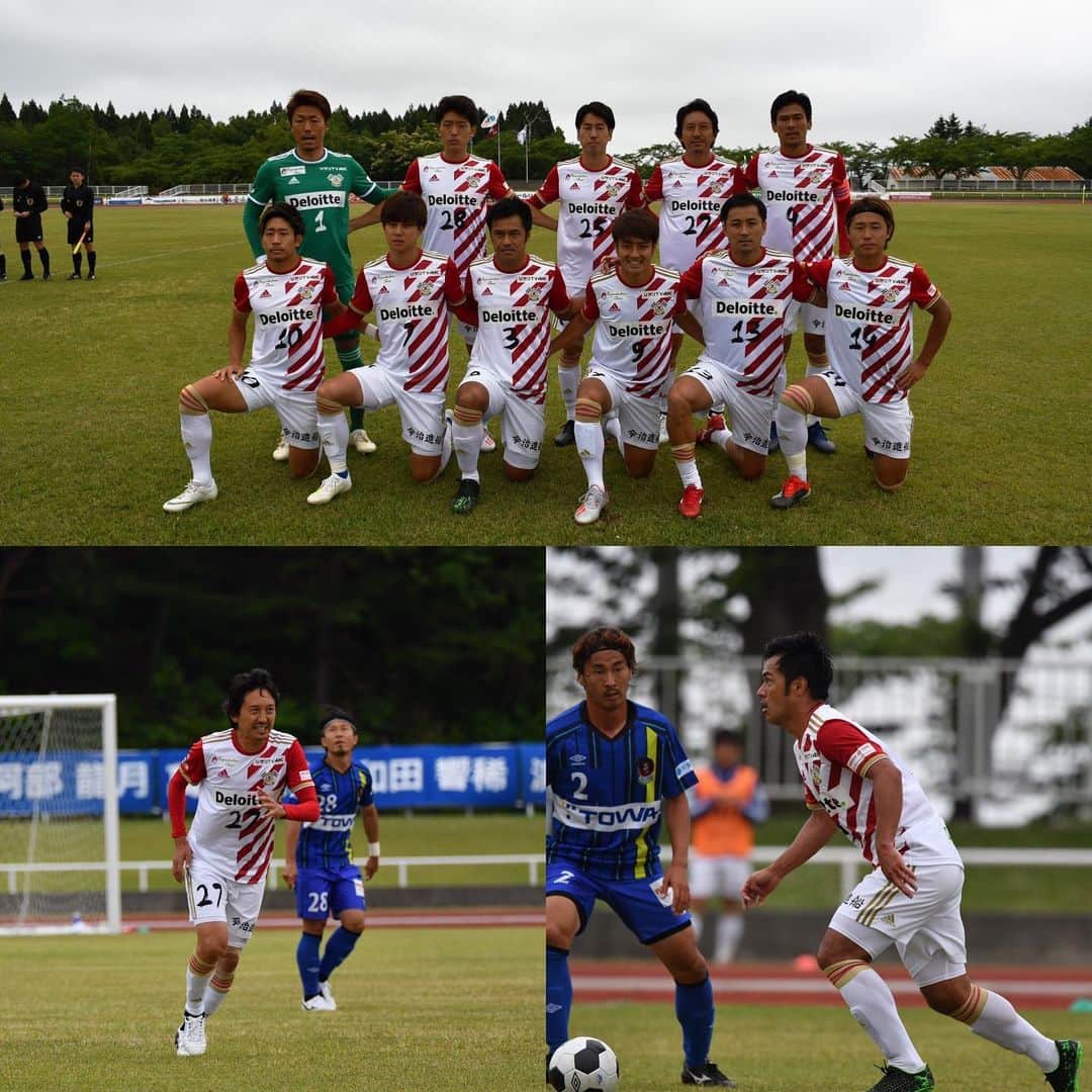 橋本英郎のインスタグラム：「先週末は、ラインメール青森との試合でした。 ． 前半良い形で戦えましたが、後半は防戦一方になってしまい相変わらず課題が多く出た試合でした。 ． 課題がありながらも結果が出ているのでなんとか課題克服を１つずつしてチームとして成長出来るように頑張ります。 ． 個人的にも課題がどんどん明確になってきているのでクリアしていきます。 ． まずはアウェー連戦締めくくりの今週末、流通経済大学との試合をしっかり乗り切って7月のホームゲーム奈良クラブ戦に繋げたいと思います。 ． 一歩ずつ前進。 ． チャリティーヨガも沢山のお申込みありがとうございます！ ． 大好評につき、後数名で募集を終了させて頂きます。 ． よろしくお願い致します。 ． 誰の人気があったんだろう。。気になる。。 ． ． #fc今治  #ラインメール青森  #橋本英郎  #勝利  #課題  #１つずつクリア ． #チャリティーヨガ  #日本クリニクラウン協会  #7月11日  #神戸国際中学校・高等学校」
