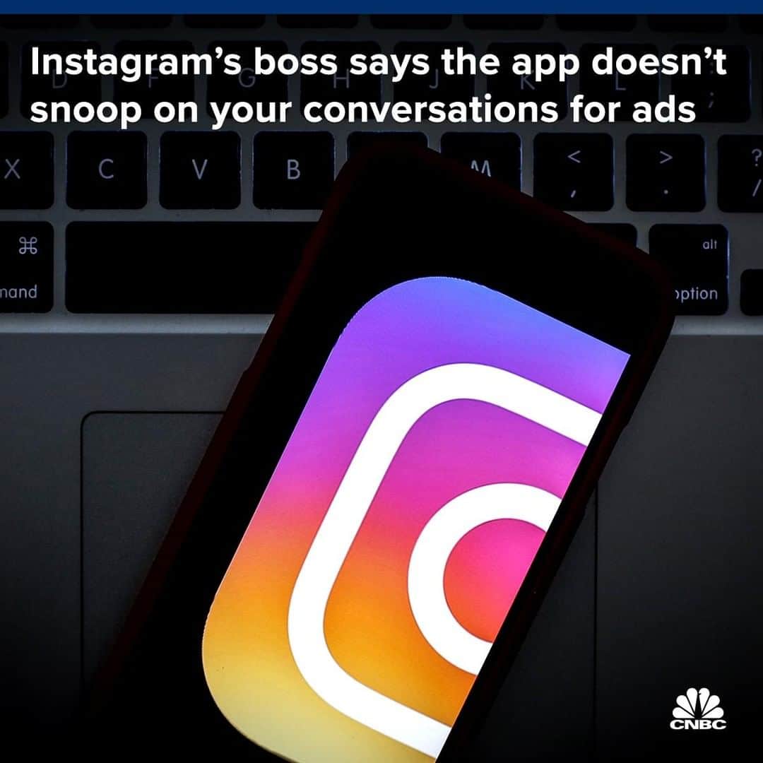 CNBCさんのインスタグラム写真 - (CNBCInstagram)「Instagram is not eavesdropping on its customers’ conversations offline to target them with ads, according to its chief Adam Mosseri.⁠ ⁠ "...we don’t look at your messages, we don’t listen in on your microphone, doing so would be super problematic for a lot of different reasons,” Mosseri told CBS. “But I recognize you’re not going to really believe me.”⁠ ⁠ So then how do you explain why an ad for something you just discussed in private uncannily shows up in your Instagram feed? Mosseri has a few theories. Hit that link in our bio to read all about it. ⁠ *⁠ ⁠ *⁠ *⁠ *⁠ *⁠ *⁠ *⁠ #privacy #social #socialmedia #instagram #data #facebook #cnbctech #cnbc」7月2日 7時05分 - cnbc