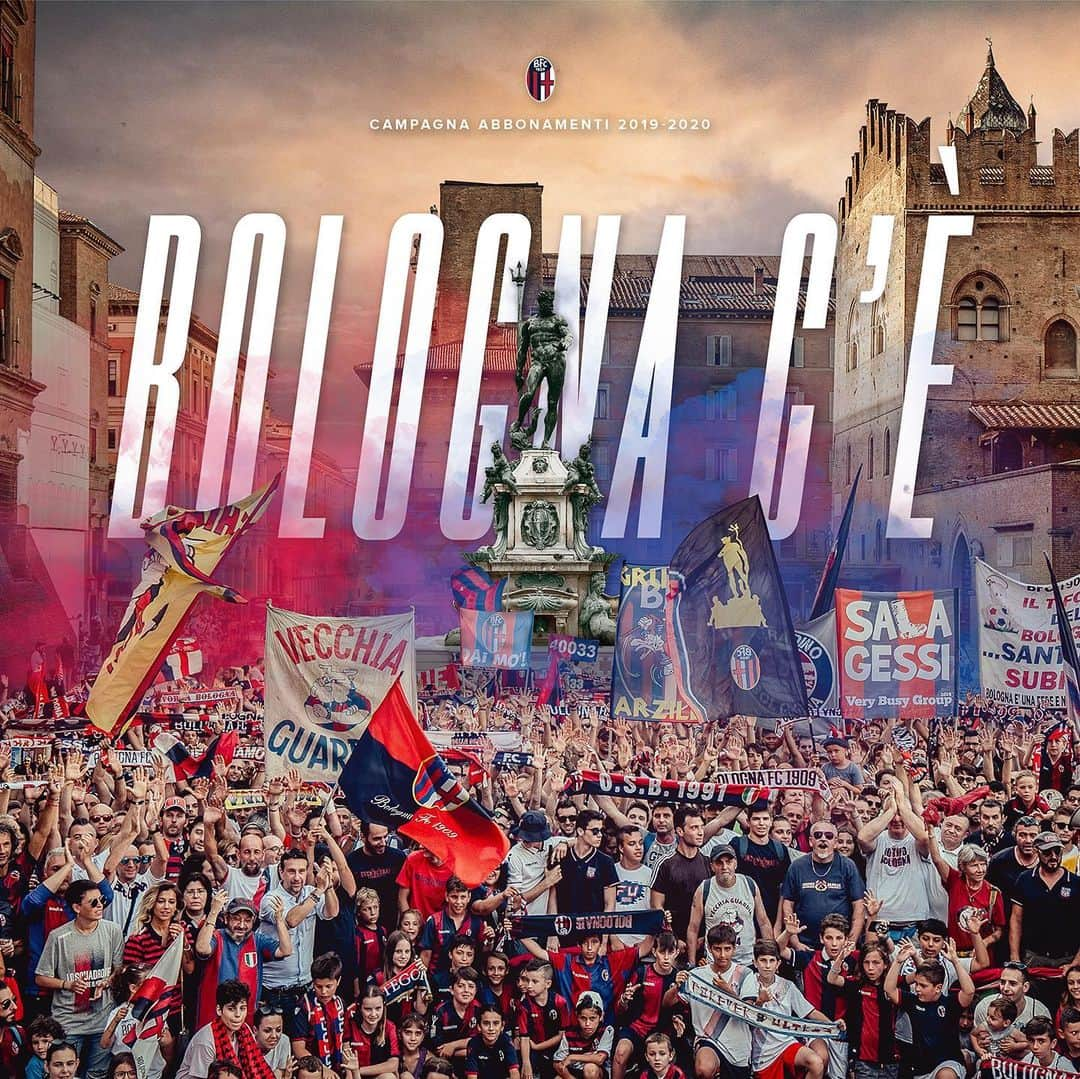 ボローニャFCさんのインスタグラム写真 - (ボローニャFCInstagram)「❤️💙👉Bologna c’è👈♥️💙 Al via la Campagna Abbonamenti per la stagione 2019-20  #NoiCiSiamo #WeAreOne」7月1日 22時32分 - officialbolognafc