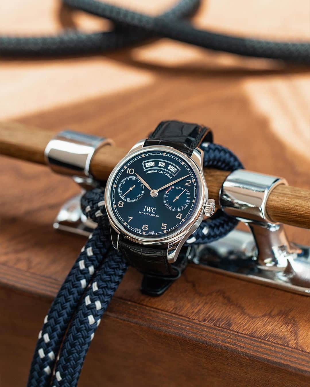 IWCさんのインスタグラム写真 - (IWCInstagram)「Summertime comes just once a year, and with the Portugieser Annual Calendar, every minute counts. (Ref. IW503502) #IWCPortugieser」7月1日 23時03分 - iwcwatches