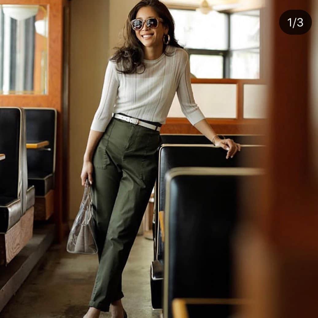 大桑マイミのインスタグラム：「@sanyo_style_magazine  今すぐに着たい。 そんな服達。  大好きなスタッフさんで行われた撮影でした。」