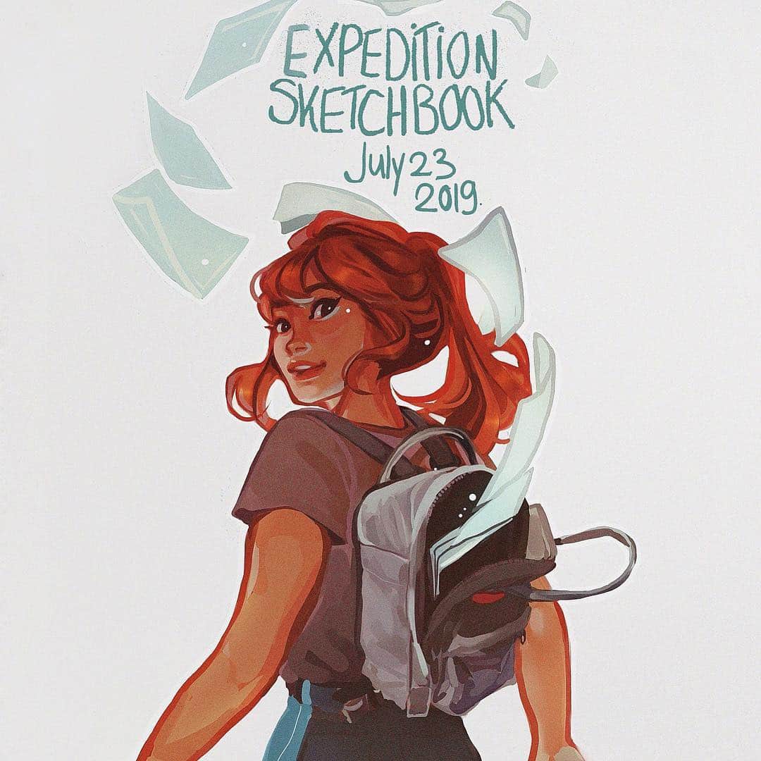 Laura Brouwersさんのインスタグラム写真 - (Laura BrouwersInstagram)「“Expedition Sketchbook” my book, in English, comes out july 23! I’m so excited to share this and start this new year of my life with such an exciting announcement! I can’t wait for you to go along with me on the journey that I went through when I wrote this! I’m honored (and quite surprised haha) you guys have been supporting me for so long now! ♥️ ✨ Click the link in my bio for the amazon pre-order page! ✨  I’m just wondering, when did you join me on my art journey, and what social media did you start following me on?」7月2日 2時11分 - cyarine