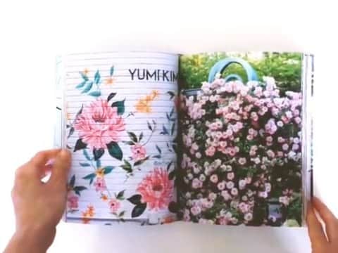 のインスタグラム：「So excited to be a part of this amazing new book by @georgiannalane, featuring @surfaceofbeauty and one of her stunning YK murals!  #NewYorkInBloom #repost #surfaceofbeauty #yumikim #LES #flagship #mural #streetart #neverawallflower」