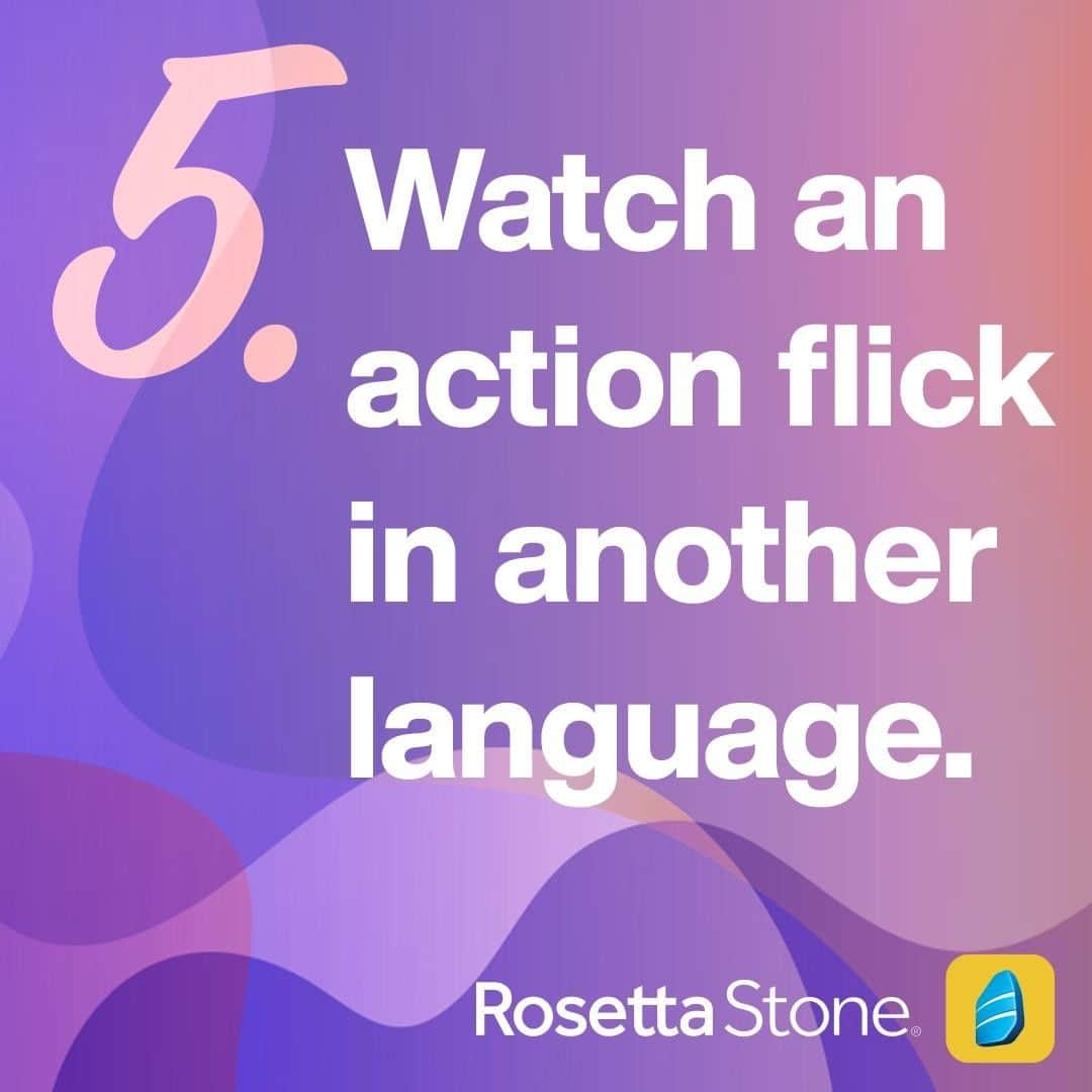 Rosetta Stoneさんのインスタグラム写真 - (Rosetta StoneInstagram)「Summer Bucket List Challenge: Week Five ☀️ Because who doesn't need an excuse to watch a good movie? 💪 Let us know what action movie you want to watch this summer in the comments! . . . #summer #bucketlist #challenge #movie #action #actionmovie #film #summerflick #languages #learnlanguages」7月2日 3時45分 - rosettastone