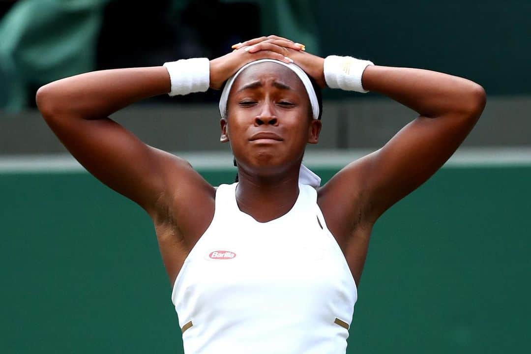 WTA（女子テニス協会）さんのインスタグラム写真 - (WTA（女子テニス協会）Instagram)「Remember the name, @cocogauff! 🙏🤩 A historical moment at @wimbledon! 🎾」7月2日 3時49分 - wta