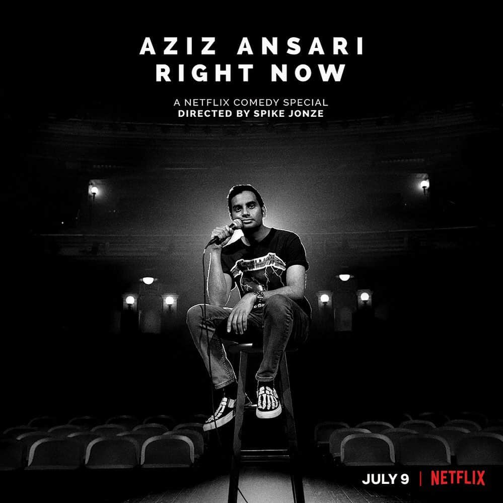 アジズ・アンサリさんのインスタグラム写真 - (アジズ・アンサリInstagram)「New standup special - Aziz Ansari: Right Now. Directed by Spike Jonze. Out July 9th on @netflix. (cc: @netflixisajoke)」7月2日 4時03分 - azizansari