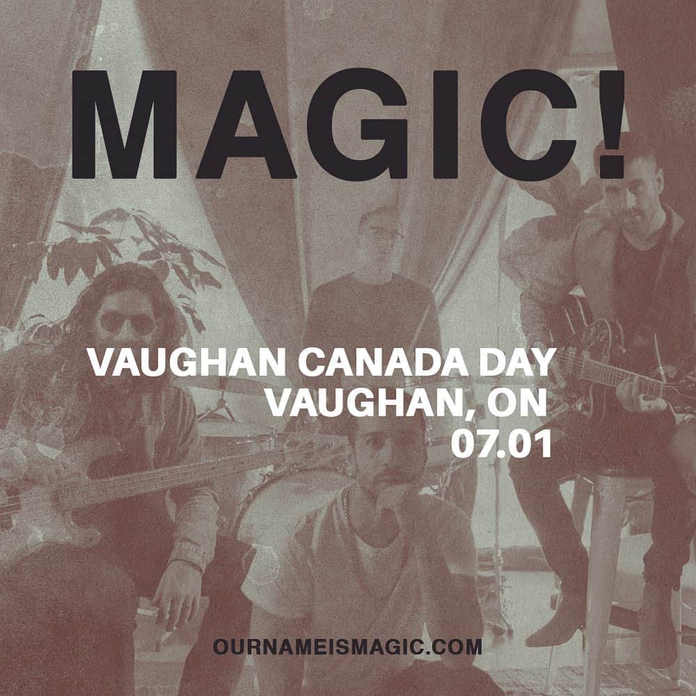 Magic!さんのインスタグラム写真 - (Magic!Instagram)「Happy Canada Day🍁 See you guys tonight at North Maple Regional Park!!! #vaughancanadaday2019」7月2日 4時54分 - ournameismagic