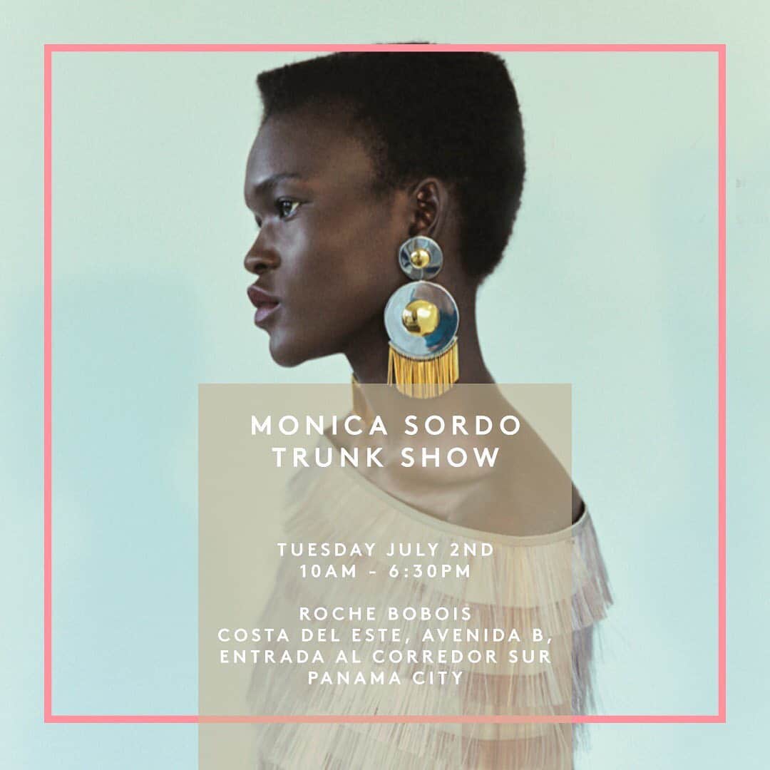 Monica Sordoのインスタグラム：「Calling all stylish “Panameñas”! We are so excited to be here for the very first time and with the must incredible group of Latinas! Thanks so much @kellytalamas @cristyzappi @rocheboboispanama for hosting me and @sandraweilstudio tomorrow ✨❤️ if in town don’t miss it! #MonicaSordo #MadeInPeru #Panama」