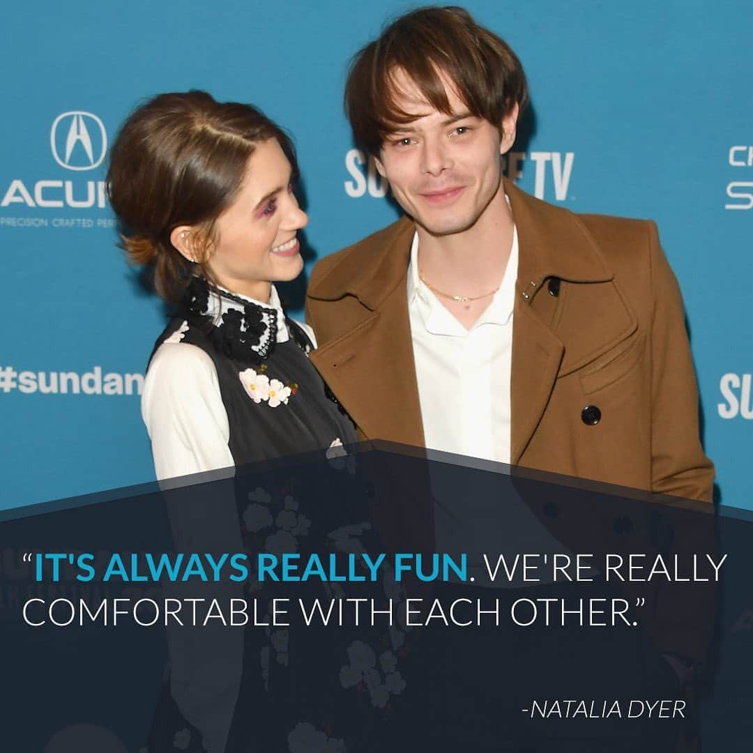 E! Onlineさんのインスタグラム写真 - (E! OnlineInstagram)「It's not so strange for #StrangerThings' Natalia Dyer & Charlie Heaton to keep quiet about their real-life relationship, so this rare comment has us (Eg)going crazy. Link in bio for everything she had to say about working with her boyfriend. (📷: Getty Images)」7月2日 8時01分 - enews