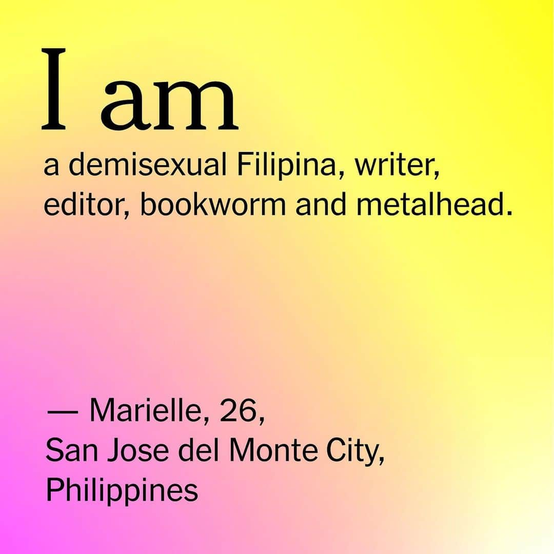 ニューヨーク・タイムズさんのインスタグラム写真 - (ニューヨーク・タイムズInstagram)「Identity is complex, and the words we use to identify ourselves can give insight into our values, our personalities, our appearances and our passions. When we asked readers to tell us who they are, more than 5,000 people responded. Those who shared their self-definitions weren’t limiting their descriptions to sexuality, gender or race — they also included their communities and the unique experiences that had shaped them. Their stories are reminders that “the human experience is infinite” and the way we describe ourselves — particularly for those in the LGBTQ community — continues to evolve. Here are nine responses we received. Check out the link in our bio to read more.」7月2日 8時25分 - nytimes