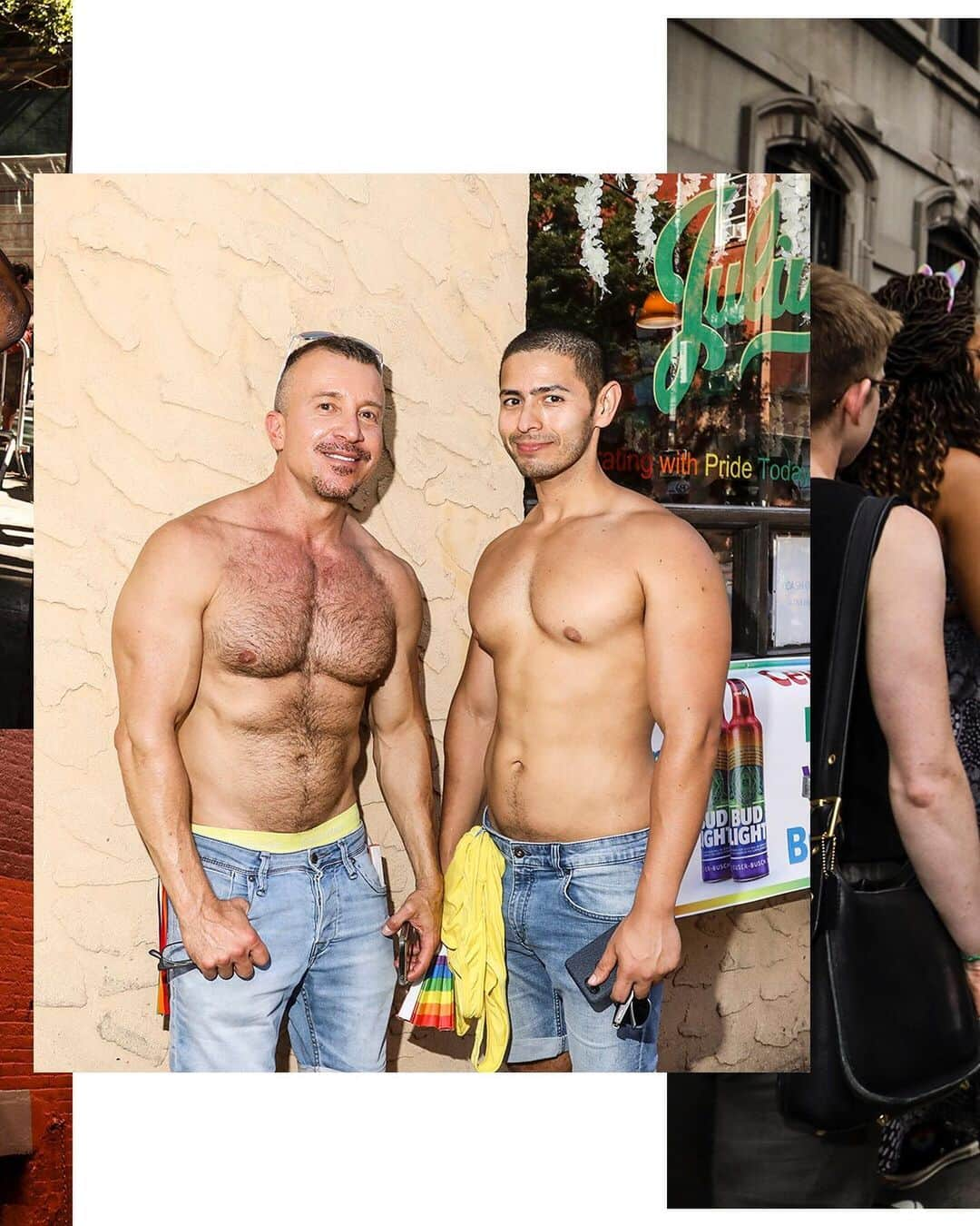 GQさんのインスタグラム写真 - (GQInstagram)「In celebration of #Pride and the New York City parade, week took to the streets of Manhattan on Sunday afternoon to capture some of the magic on display there, including scenes from outside Stonewall itself, inside the West Village's historic Julius', and much more. 🌈✨(📸 @kristaschlueter) #worldpride」7月2日 8時42分 - gq