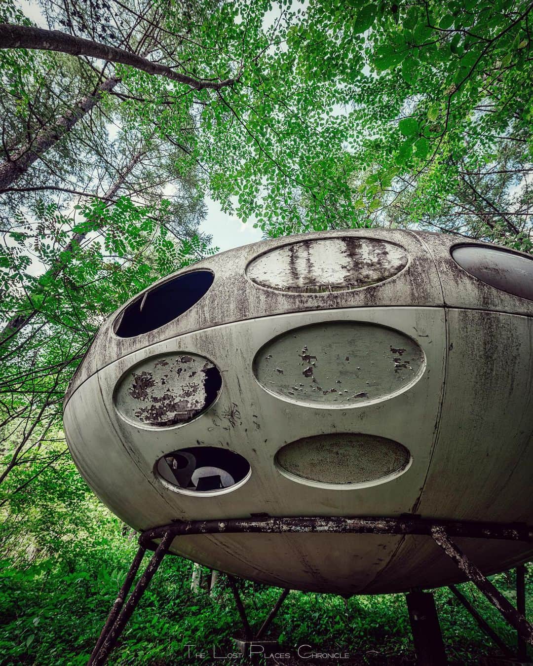 啝 （わ）のインスタグラム：「Abandoned UFO in the forest 𓆲 𓆲 𓆲 #廃墟 #Abandoned #AbandoniG #allabandoned #abandonedworld #Abandonedafterdark #abandoned_addiction #abandoned_greece #abandon_seekers_ #Abandoned_Excellence #abandonedcentral #beAlpha #discarded_butnot_forgotten #DECAY_iLLife #desertedplaces #ethereal_moods #grime_nation #grime_reapers #GoTrespassing #ig_urbex #Itsabandoned #KINGS_ABANDONED #renegade_abandoned #sombrexplore #urbex_supreme #urbex_regards #urbexplaces #urbex_disciple #urbex_utopia  #japan_urbex」