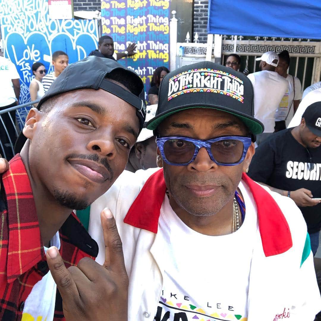 Lil Buckのインスタグラム：「@officialspikelee thank you again for having me at your @officialdotherightthingpage 30thanniversary‼️ What youndo For our culture, for NY, and for the world is unparalleled YA DIG‼️ SHO NUFF‼️ #DTRT30」
