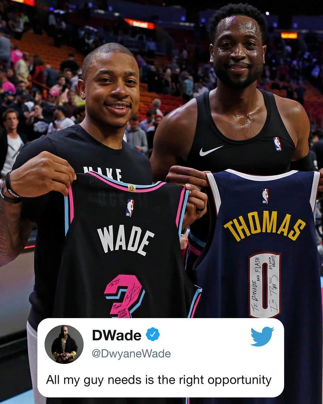 espnさんのインスタグラム写真 - (espnInstagram)「Isaiah Thomas has agreed to a one-year deal with the Wizards, a league source tells @wojespn. @dwyanewade believes in IT.」7月2日 11時59分 - espn