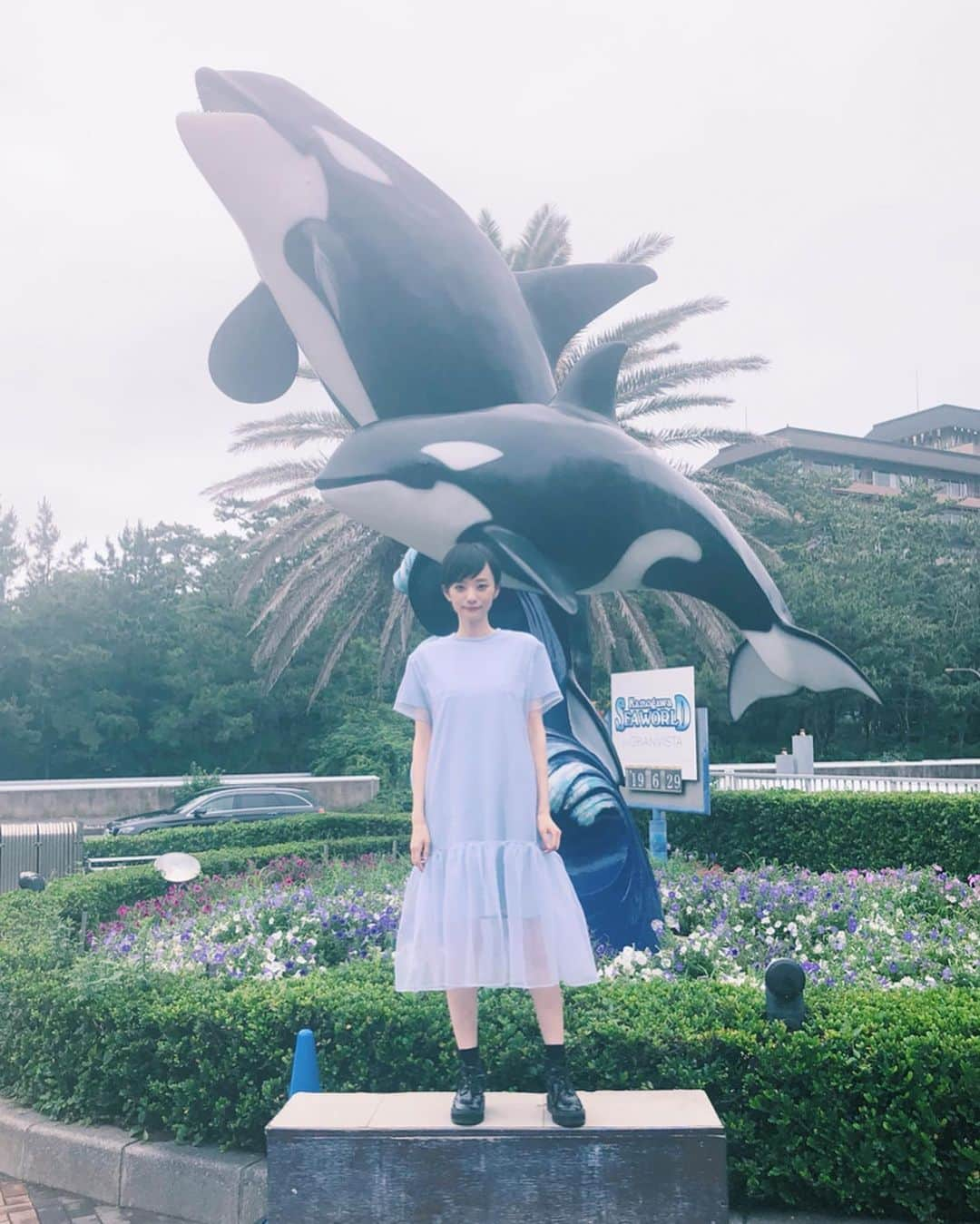 藤井祥子さんのインスタグラム写真 - (藤井祥子Instagram)「🐬🎈🐬🎈. . . onepiecedress #akiranaka」7月2日 12時09分 - shoco_fuji