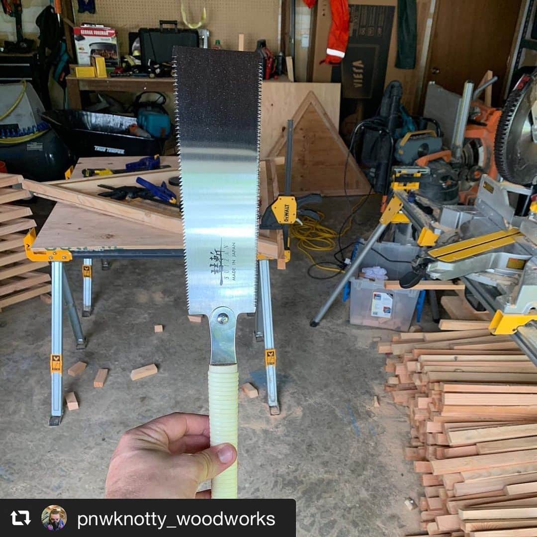 SUIZAN JAPANさんのインスタグラム写真 - (SUIZAN JAPANInstagram)「Thank @pnwknotty_woodworks for choosing our product for your MVP⭐️﻿ ﻿ #repost 📸 @pnwknotty_woodworks ﻿ #suizan #japanesesaw #japanesesaws #japanesetool #japanesetools #japaneseplane #craftman #craftmanship #handsaw #handplane #pullsaw #flushcut #dovetail #dozuki #ryoba #woodwork #woodworker #woodworkers #woodworking #woodworkingtools #diy #diyideas #furnturedesign #furnituremakeover #furnituremaker #suizanjapan #japanesestyle #japanlife」7月2日 12時47分 - suizan_japan