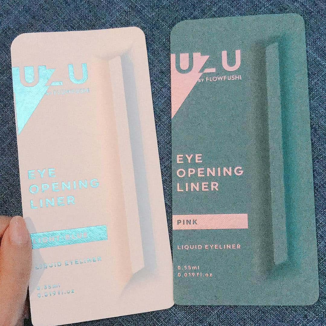 雫さんのインスタグラム写真 - (雫Instagram)「カラーのアイライナー！？買ってみた！！！！！！！」7月2日 12時48分 - plkshizuku