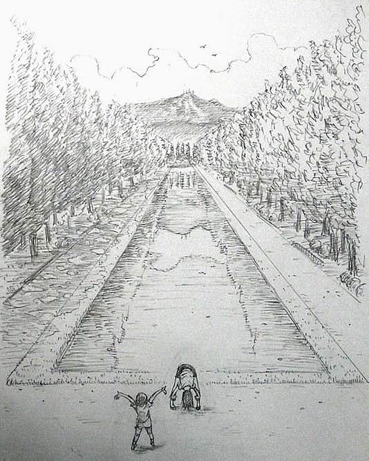 若狭たけしさんのインスタグラム写真 - (若狭たけしInstagram)「前田森林公園。僕が高校を卒業して北海道を出るちょっと前に出来たので、あんまり行けてないですが、広くて綺麗で気持ちいい公園です。　#手稲 #手稲絵 #札幌 #風景画 #鉛筆画 #イラスト #illustration #前田森林公園」7月2日 12時56分 - takeshi_wakasa