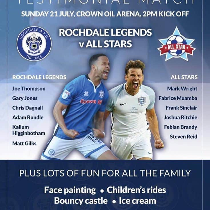 ジョリオン・レスコットさんのインスタグラム写真 - (ジョリオン・レスコットInstagram)「If your free this #Sunday come watch me and a few others have a kick about at @officiallydale its for  the Leg-End that is @jjl_thompson an inspiration to us all 👏🏽👏🏽 👏🏽」7月17日 1時40分 - joleonlescott