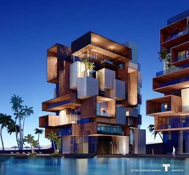 Architecture - Housesさんのインスタグラム写真 - (Architecture - HousesInstagram)「Condominium Miami. Project 2 by @arthectonica Teotimo Architect 📍#Tenerife #CanaryIslands #Spain . #arquitectura #projects #luxuryvillas #luxuryrealestate #photography #resort #condominium #villas #archilovers #luxuryhomes #architecture #student #qatar #emirates #luxuryarchitecture #deluxe #design #building #modernarchitecture #render #minimal #teotimoarchitect」7月17日 1時40分 - _archidesignhome_