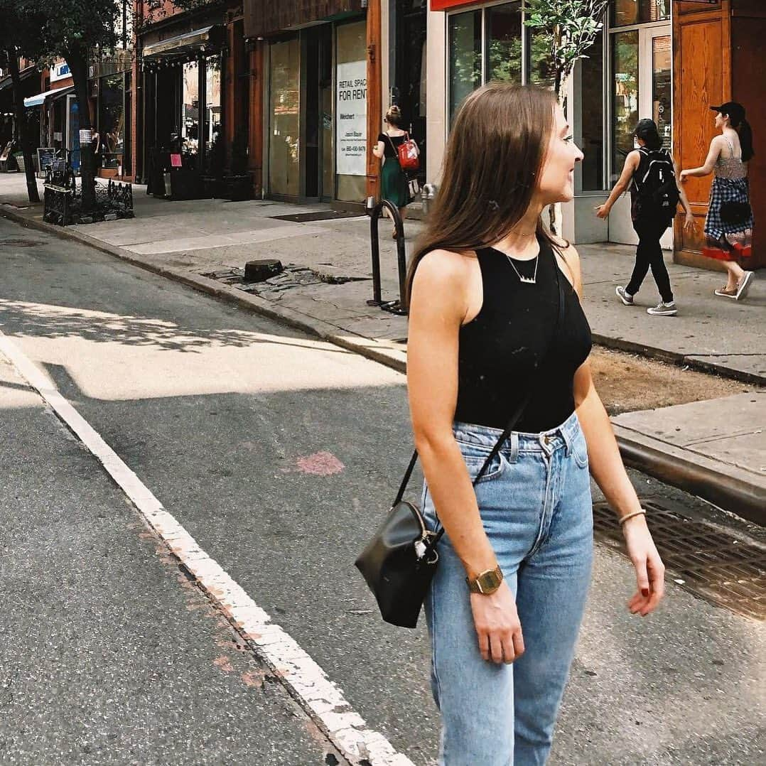 American Apparelさんのインスタグラム写真 - (American ApparelInstagram)「@phoebedunne94 in the classic High-Waist Jean.」7月17日 3時19分 - americanapparel