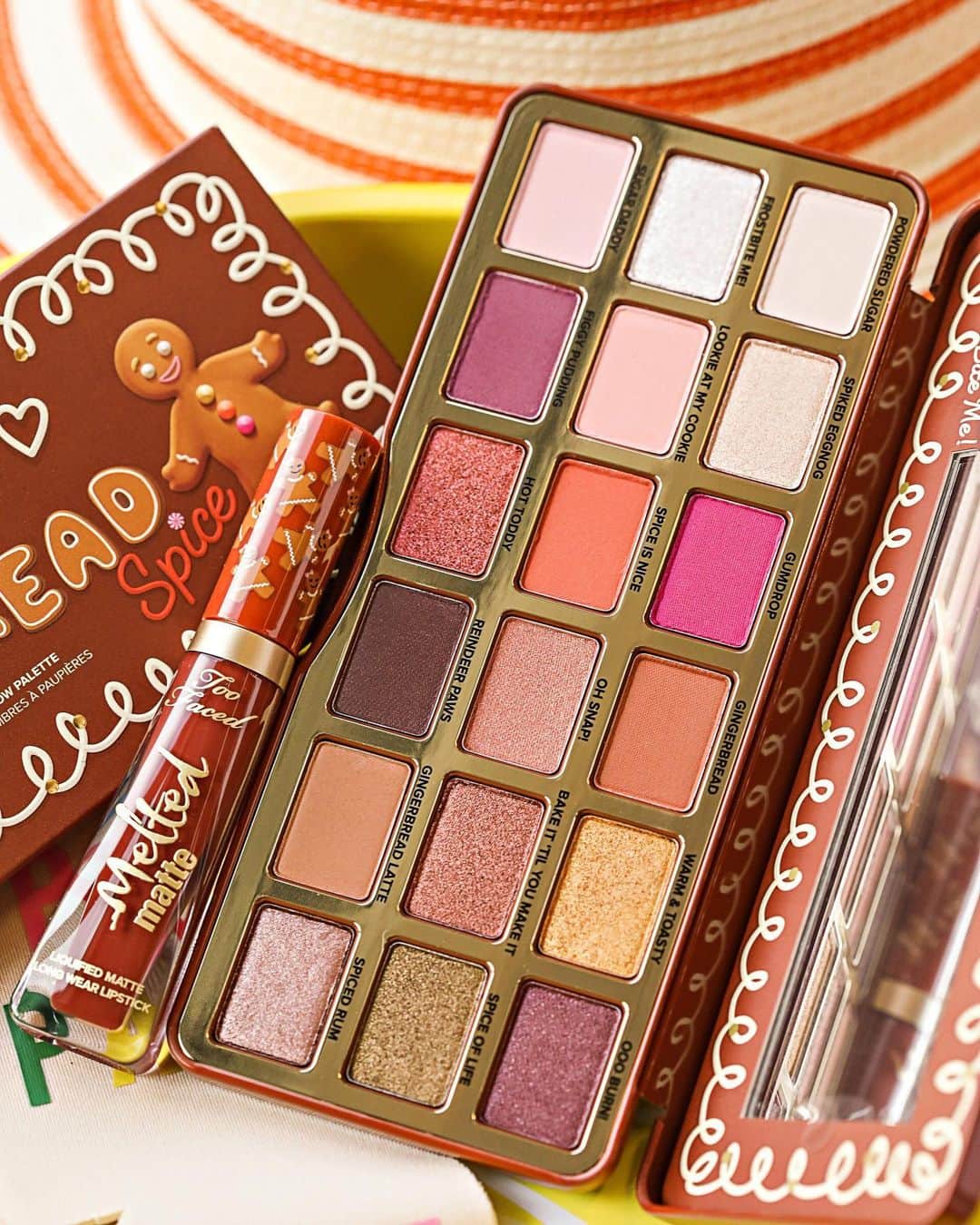 Too Facedさんのインスタグラム写真 - (Too FacedInstagram)「Spice up your summer with your gingerbread faves! ✨ Our Gingerbread Spice Eye Shadow Palette and Gingerbread Girl Melted Matte Lipstick are available @ultabeauty for a limited time! Tag a gingerbread lover below! 👇 #toofaced」7月17日 3時28分 - toofaced
