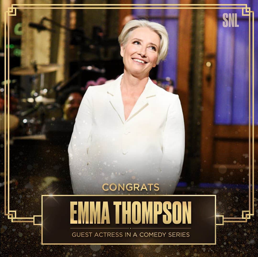 Saturday Night Liveさんのインスタグラム写真 - (Saturday Night LiveInstagram)「Emma. Thompson. 👑 Congratulations on your nomination! #Emmys」7月17日 3時44分 - nbcsnl