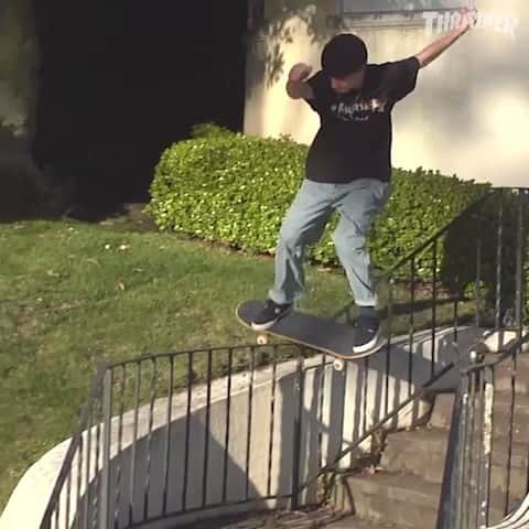 スラッシャーのインスタグラム：「👉🏽 @bl8k3_’s ‘Wicked Child’ part is LIVE on ThrasherMagazine.com 📡 Filmed by @fullerhouze」