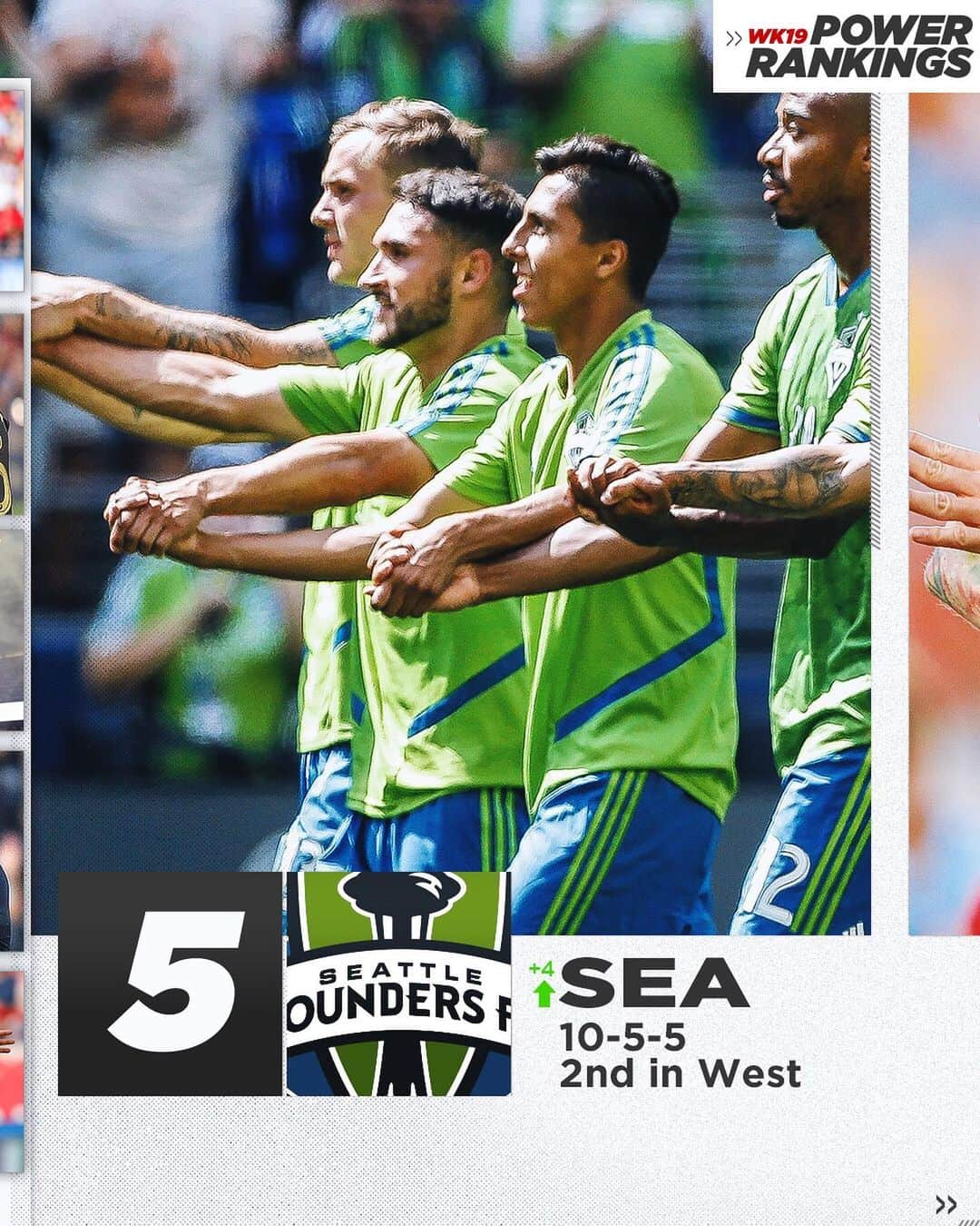 Major League Soccerさんのインスタグラム写真 - (Major League SoccerInstagram)「@sjearthquakes & @soundersfc keep working their way 🆙 in the Power Rankings.」7月17日 8時38分 - mls