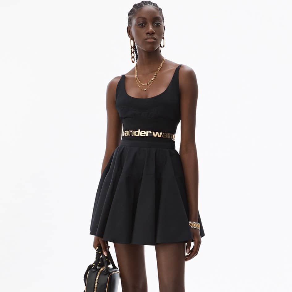 アレキサンダー・ワンのインスタグラム：「Dress up. - The new fit and flare #Collection2 dress — now available.」
