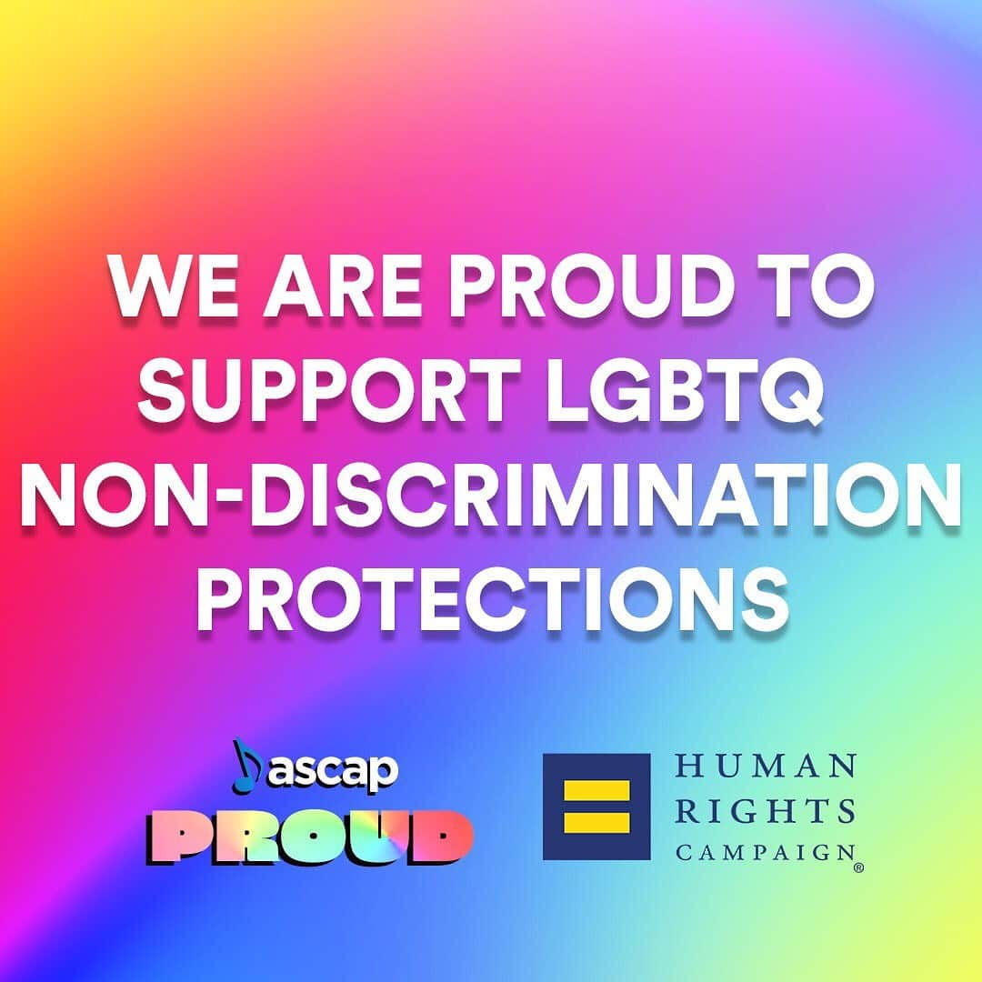 ASCAPさんのインスタグラム写真 - (ASCAPInstagram)「Everyone deserves to be protected from discrimination. #ASCAP is proud to join @humanrightscampaign & 200+ major corporations to sign a “friend of the court” brief filed in a trio of landmark U.S. Supreme Court cases that may determine whether #LGBTQ people are protected from discrimination under existing federal civil rights laws. Learn more at the link in our stories 🌈 #PRIDE #SCOTUS」7月3日 1時16分 - ascap