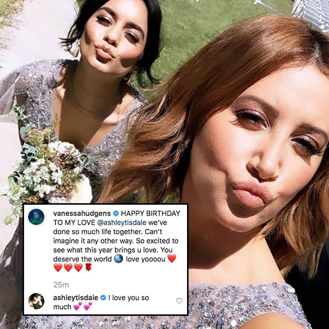 E! Onlineさんのインスタグラム写真 - (E! OnlineInstagram)「What time is it? Ashley Tisdale's birthday—and don't think for a second Vanessa Hudgens would miss it for the world. 💕 (📷: Instagram)」7月3日 1時24分 - enews