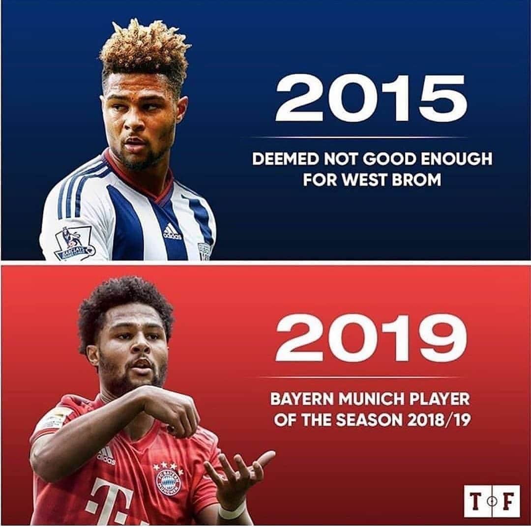 カルロス・テベスのインスタグラム：「Serge Gnabry making strides 🔥😂」