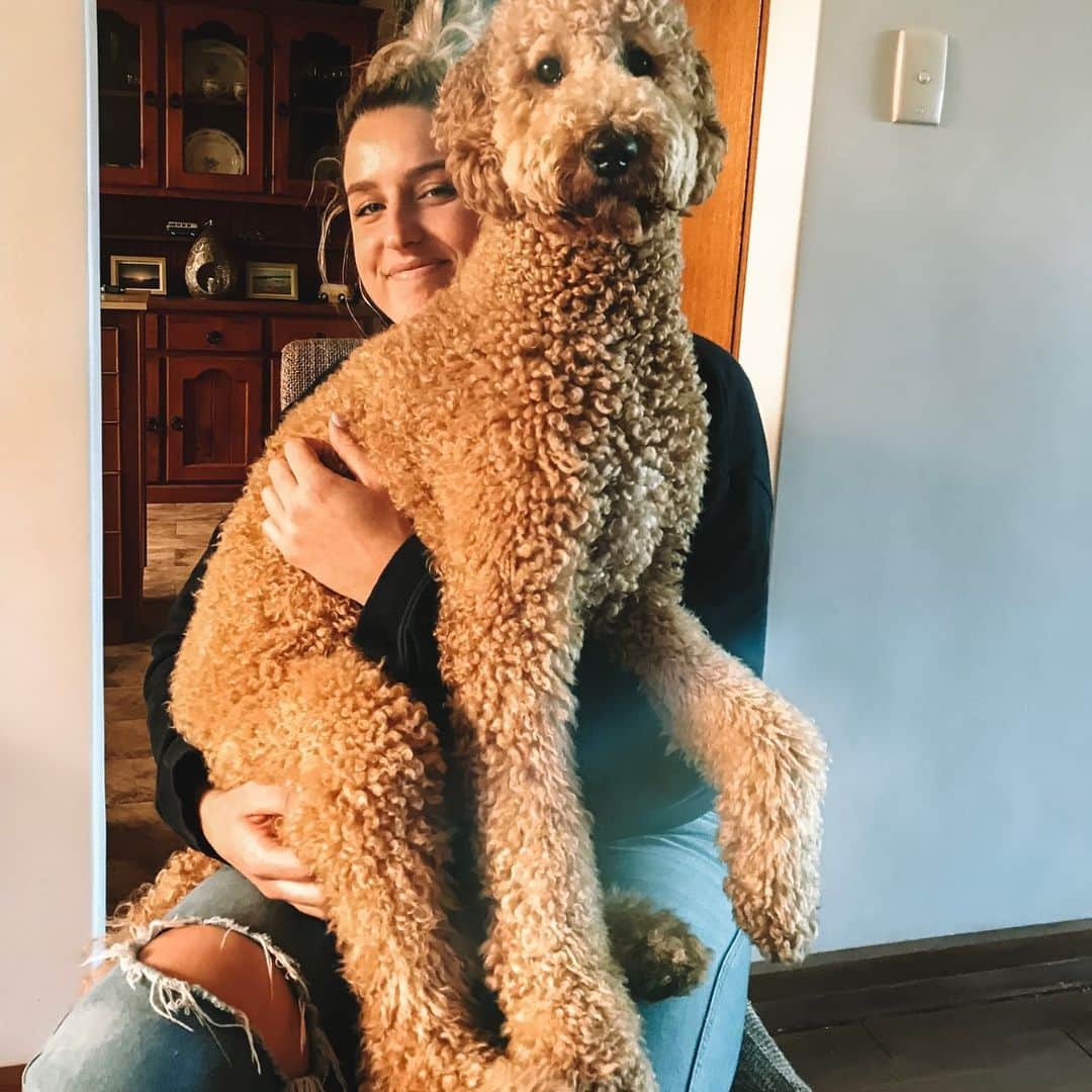 ブリタニー・エルムズリーのインスタグラム：「Missing my ‘little fella’ 🥰🙈😣 #mummasboy」