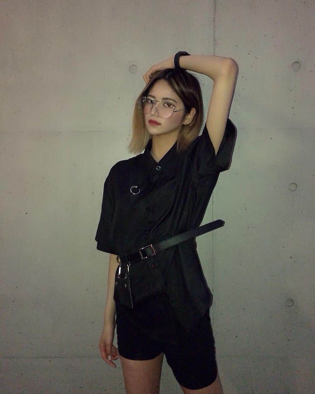 水埜帆乃香さんのインスタグラム写真 - (水埜帆乃香Instagram)「クロちゃんです  #ootd #fashion #code #me #blackcode」7月2日 18時13分 - honoka_0901