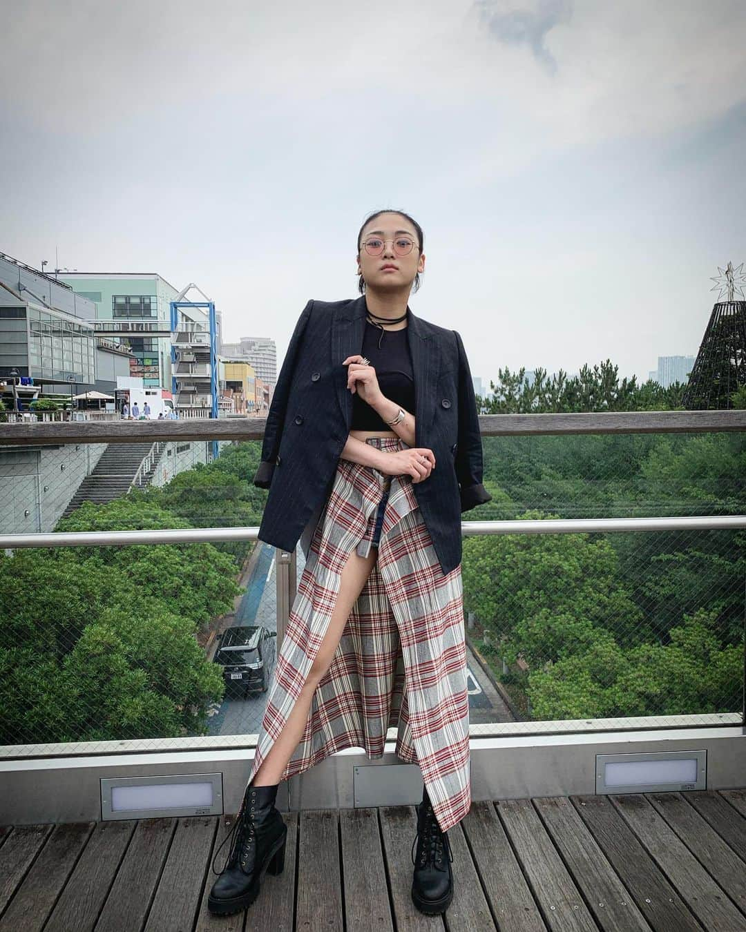 水野絵梨奈さんのインスタグラム写真 - (水野絵梨奈Instagram)「Fashion  Eye wear:@oliverpeoples  Jaket:@beautifulpeople_officialsite  Skirt: @delada_  Shoes: @drmartens_japan  #elinamizuno #水野絵梨奈 #みずのえりな #dancer #actress #model #doshin #doshincrew #dance #ダンス #hiphop #jazzhiphop #streetjazz #freestyle #fashion #photo #photograph」7月2日 18時05分 - elina_mizuno