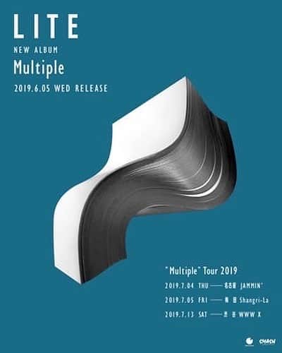 のインスタグラム：「今週からLITE "Multiple" Japan Tour はじまります！日本は三ヶ所だけですが、ワンマンらしくMultipleを中心に肉体的な楽曲を中心にやるつもりです。ライブと音源の違いをお楽しみください！ 2019年7月4日(木) 名古屋 JAMMIN' 2019年7月5日(金) 梅田 Shangri-La 2019年7月13日(土) 渋谷 WWW X」