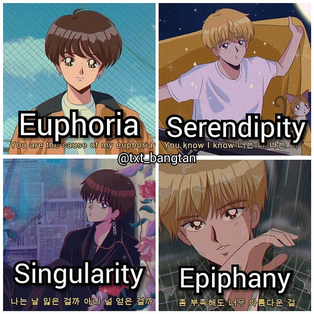 ユ・スンホのインスタグラム：「Choose Your Fave 💛 – ▶ don't forget follow @btstaetaee_v ♡ – ↪Euphoria (JK) ↪Serendipity (JM) ↪Singularity (V) ↪Epiphany (J)  tag your friend's ✔ ➡c. To the rightful owner ~♥~ #좋아요👍 #좋아요💕 #좋아요그램 #좋아요반사 #선팔맞팔환영 #선팔맞팔환영🙌 #btsmemes #선팔하면맞팔가요 #선팔하면맞팔🙆 #선팔하면맞팔🙌 #팔로우미 #팔로우환영 #팔로우그램 #팔로우환영💕 #yeontan #인친환영 #인친해요 #맞팔해용 #인친님 #인친들 #소통🙋 #맞팔선팔🙆 #소통해요🙌 #방탄소년단 #전정국 #국이 #kimtaehyung #bangtansonyeondan #l4l」