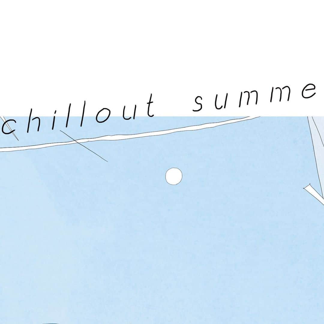 かとうれいのインスタグラム：「chillout summer﻿ ﻿ #illustration #artwork #drawing﻿ ﻿」