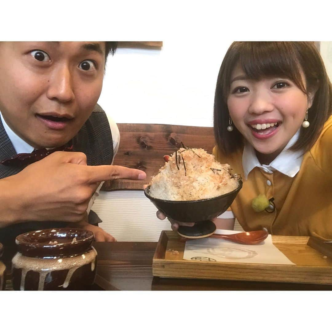 大森万梨乃さんのインスタグラム写真 - (大森万梨乃Instagram)「明日・水曜日のただいまテレビは小松アナとボンマルシェのコーナーをお届けします！  記念すべき第一回は「魔法の氷に癒されたい💗」 小松アナが叶えてくれました🕵️‍♂️🌟笑  いや〜絶品かき氷もあれば、時代の流れに逆らうようなかき氷もありました。笑 是非ご覧ください！  #2枚目はそう #海苔がのっている #なぜそうなった #とりあえず #これから #水曜日は #ボンマルシェ #よろしくお願い致します！」7月2日 21時41分 - marino_omori